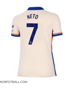 Billige Fotballdrakt Chelsea Pedro Neto #7 Replika Bortedrakt Dame 2024-25 Kortermet